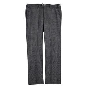 John Varvatos USA Men’s P36 R Gray Textured Dress Pants 39x33 100% Wool EUC
